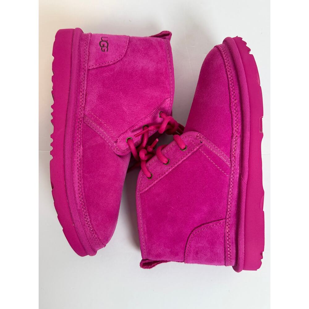 UGG Neumel II Boot Kids Size 4 Rock Rose Hot Pink Magenta Chukka Womens 5.5